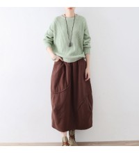 light green winter sweaters warm knit tops casual pullover sweater blouses